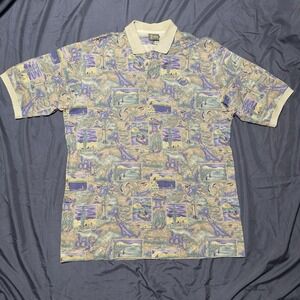 VTG Bobby Jones 90's Arnold Palmer Bay Hill Club Golf Polo XXL Outdoorsmen Print